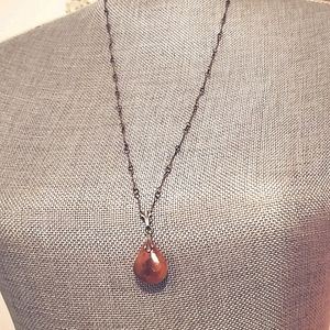Very OLD & Rare Baltic Amber Pendant Neclace 1920s